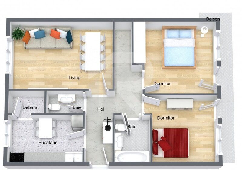 Unirii, apartament cu 3 camere in inima Bucurestiului,